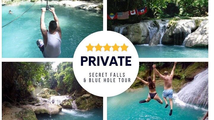 Blue Hole, Secret Falls Private Tour from Negril, Montego Bay