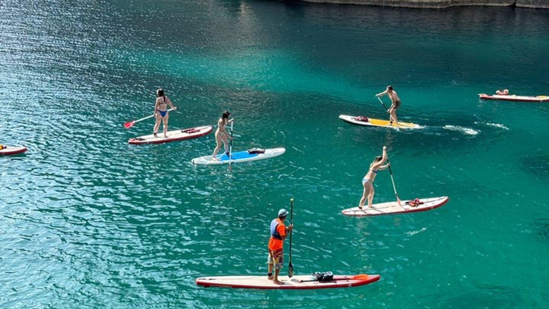 Parc national des Calanques : Excursion d'une demi-journée en stand up paddle en petit groupe
