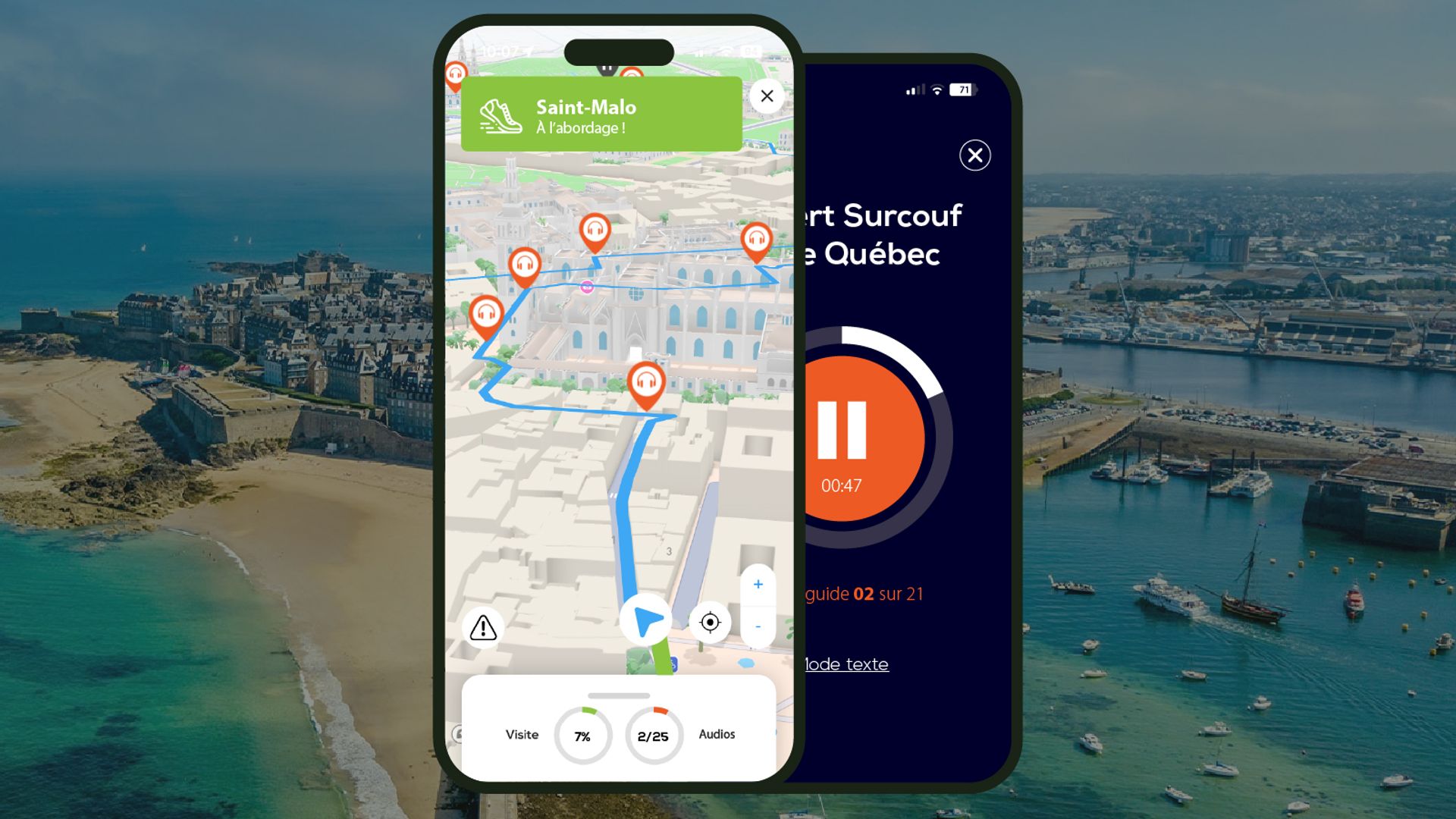 Saint-Malo: Audio Guided Walking Tour (2:40 - 29 audio comments)