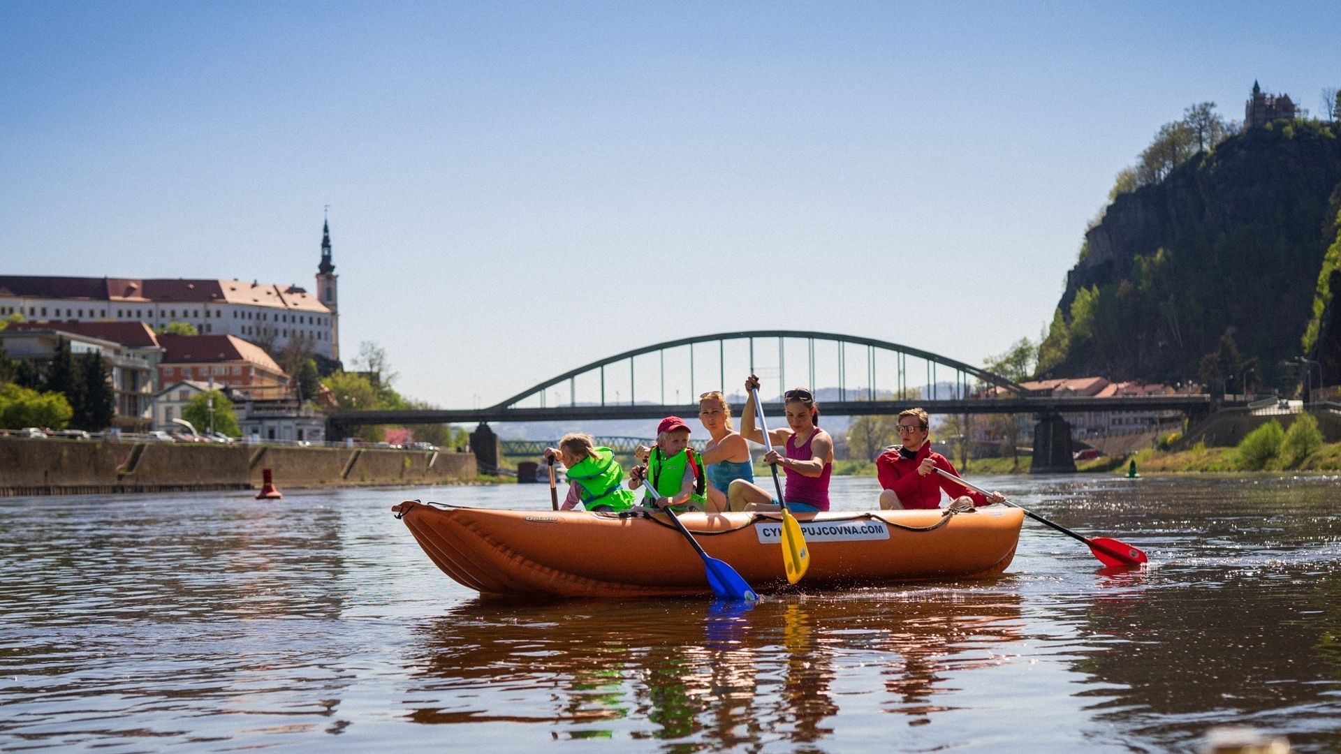 BIKE & RAFT TOUR : Bad Schandau - Děčín - Bad Schandau  7 hrs