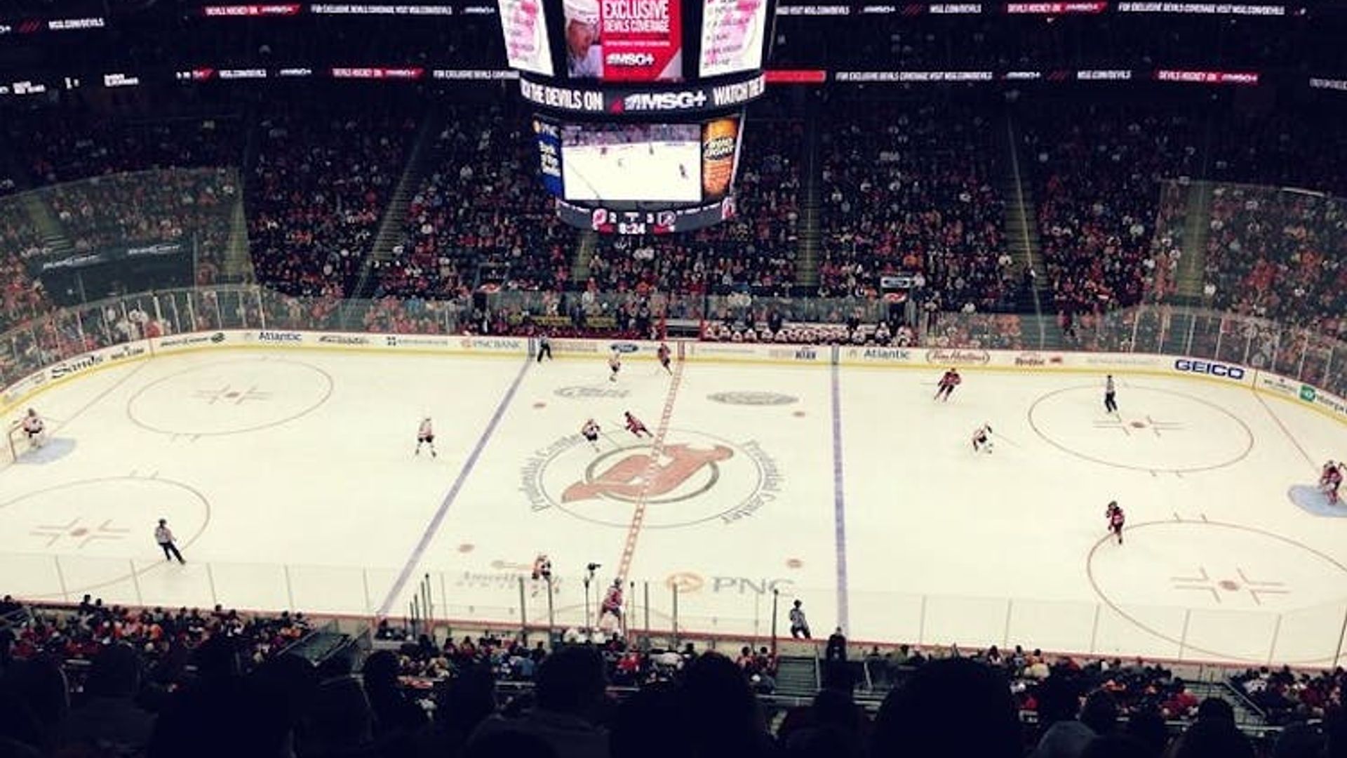 New Jersey Devils Ice Hockey Game at Prudential Center