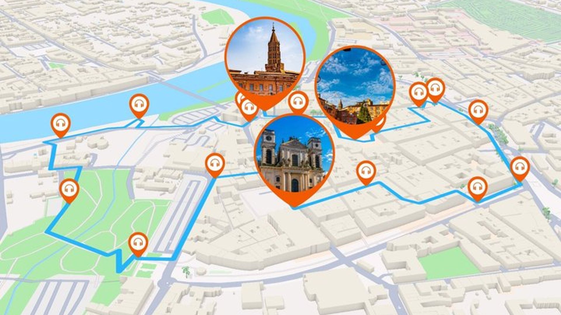 Montauban Visite audioguidée à pied 1h10 et 18 commentaires