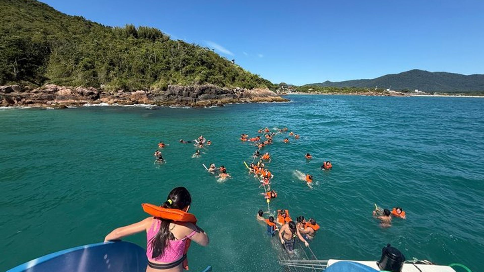 Paseo en barco Florianópolis Costa da Lagoa y Piscinas Naturales