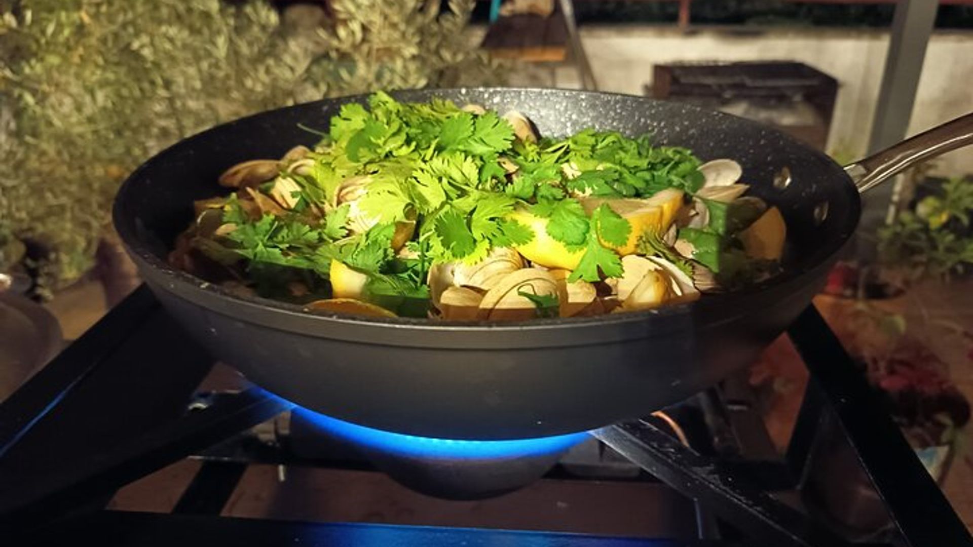 Cours de cuisine portugaise avec Jorge et Isabel en terrasse