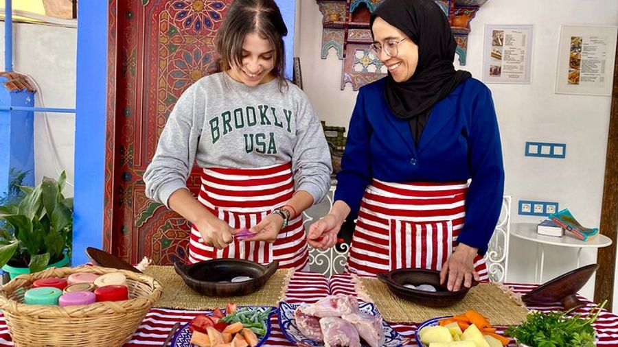 Moroccan Cooking Class with a Local Family & Market Visit