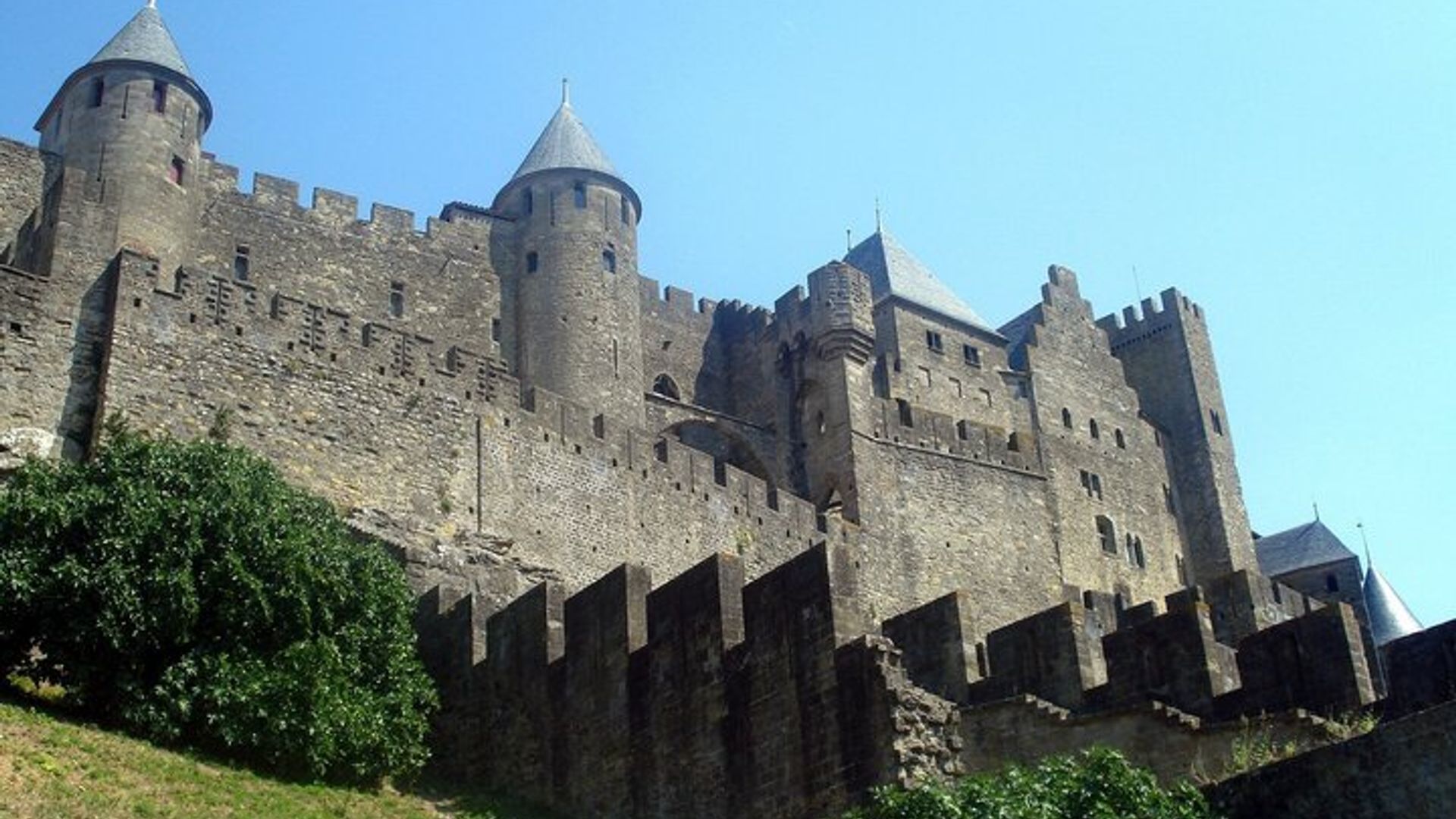 Entrada al Castillo de Carcasona y Ramparts