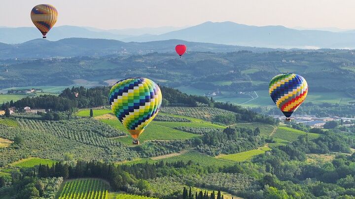 Tuscany Hot Air Balloon Flight With Breakfast From Florence