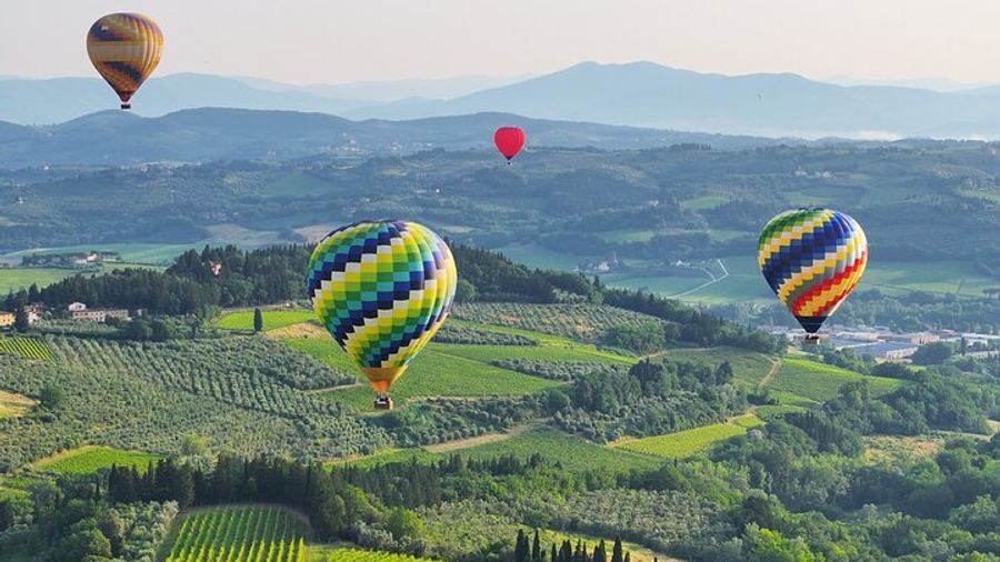 Tuscany Hot Air Balloon Flight With Breakfast From Florence