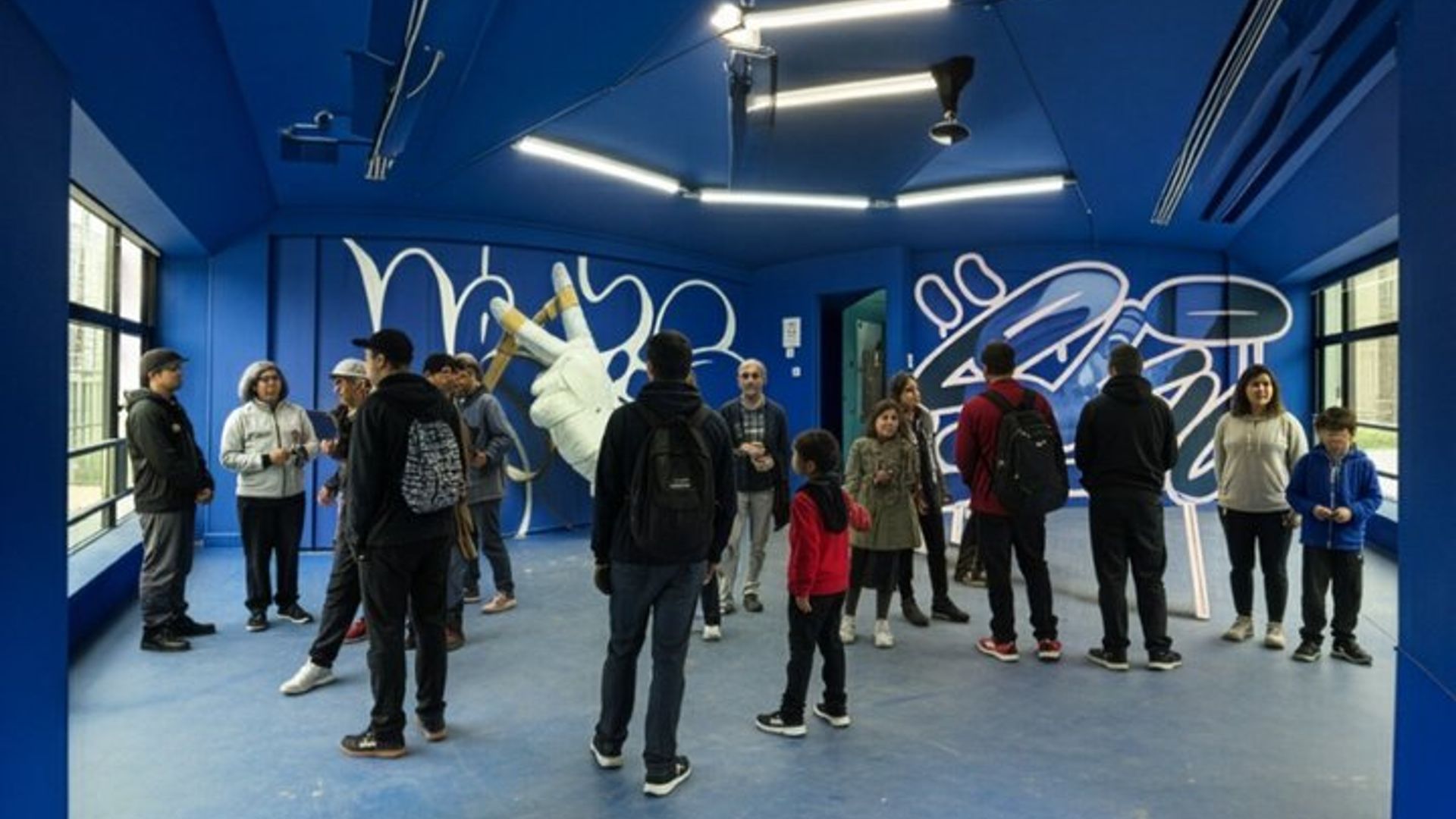 Visita a la exposición de arte del zoológico