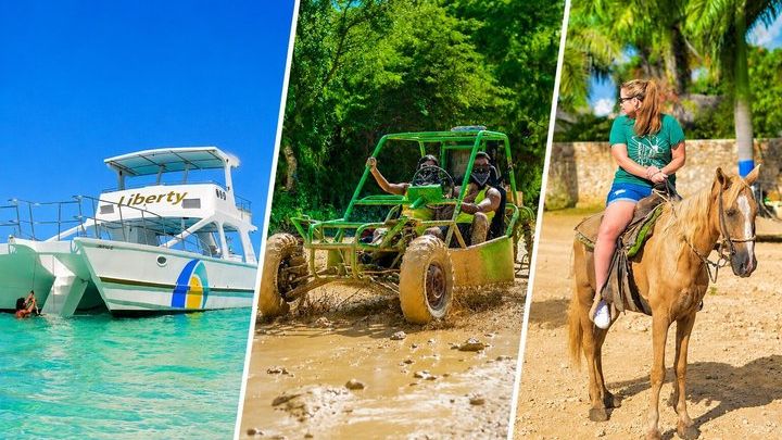 Buggy Tour, Horseback Ride, Party Boat & Dominican Lunch