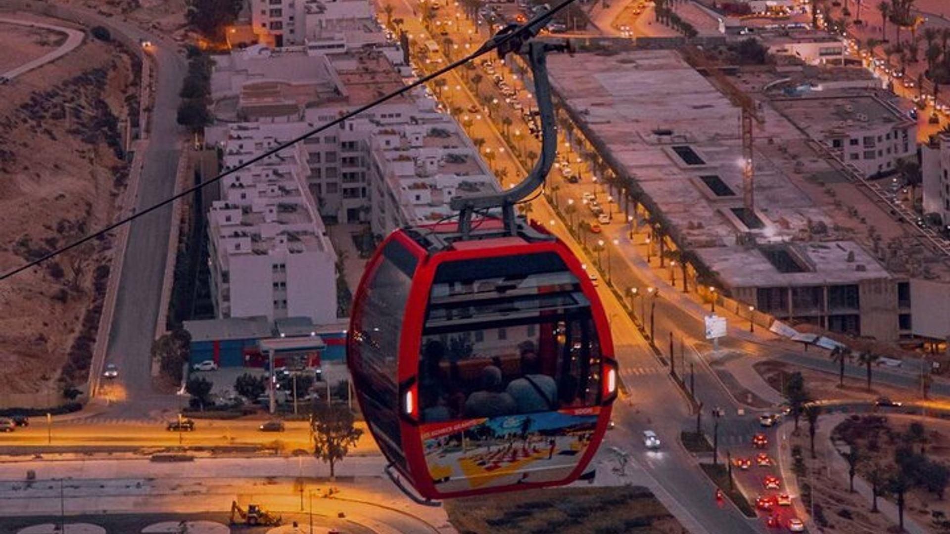 Agadir Night Cable Car Round Trip Ticket