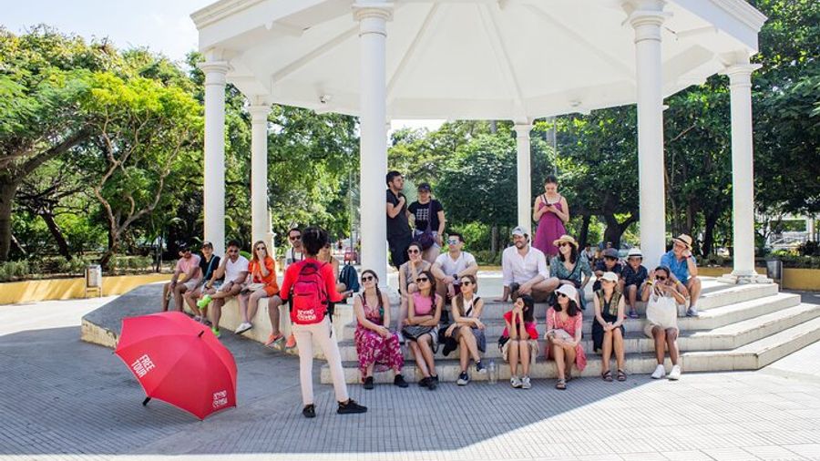 Cartagena Antigua & Barrio Getsemani group with audio system