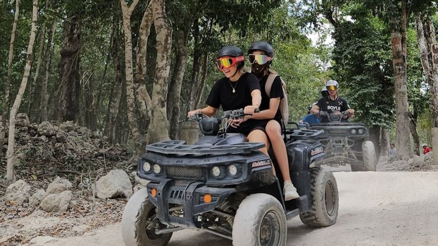 Cozumel: Half-Day ATV Tour With Jade Cenote, Tequila Tasting