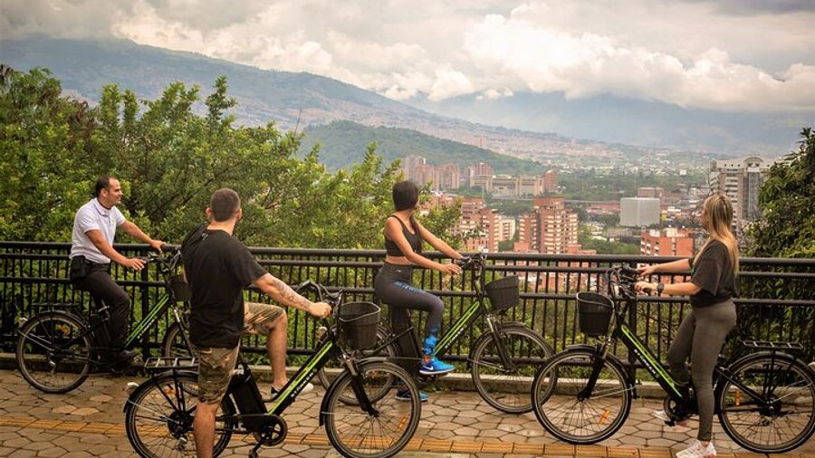 Small-Group Medellin City by Electric Bike