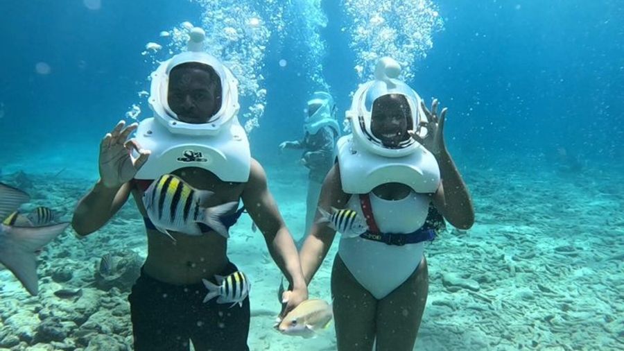 Curacao: Small-Group Underwater Walking Tour With Helmet