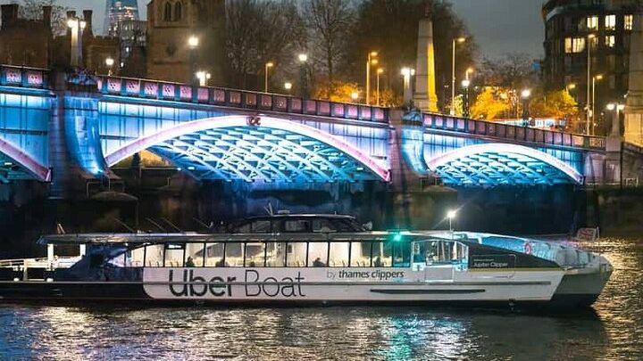 London: River Thames Uber Boat Hop-On Hop-Off 1-Day Pass