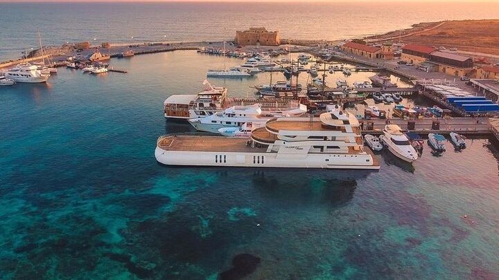 Paphos Night Cruise with Dinner, Show, and Fireworks