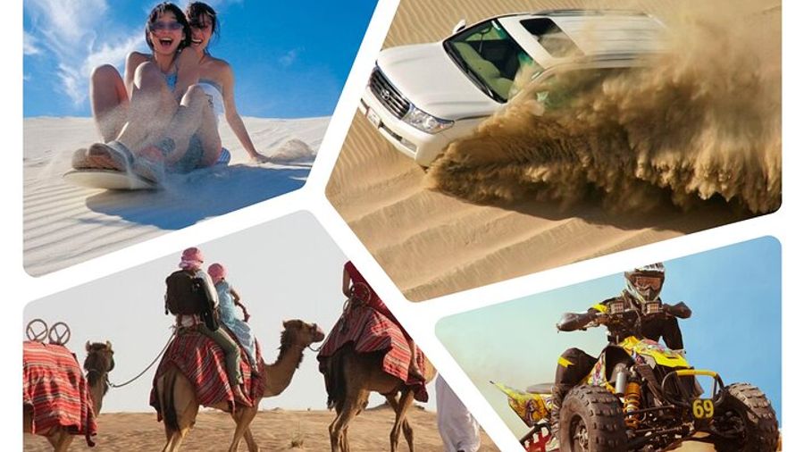 Doha Safari Dune Bashing Camel Ride Sandboarding ATV Option