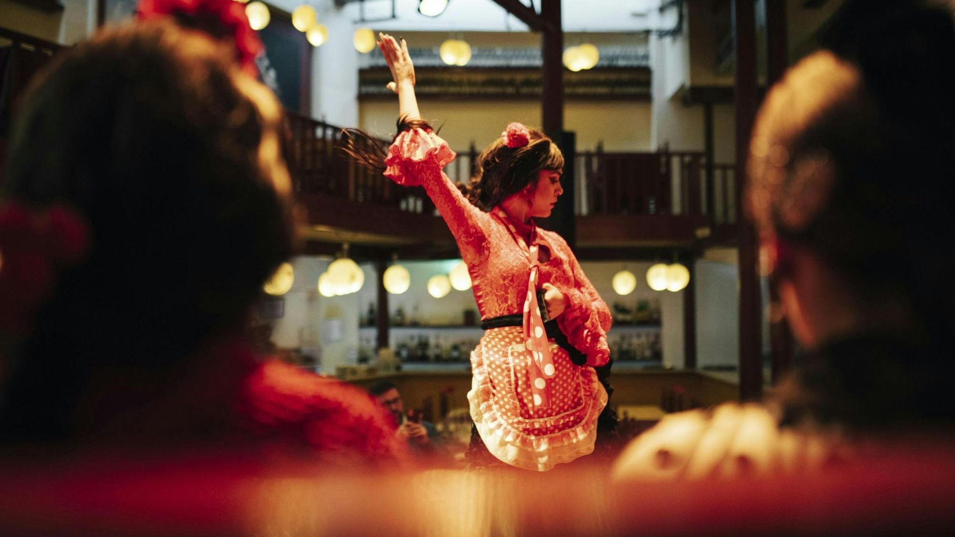 Flamenco show with gourmet Spanish dinner and entry to Poble Espanyol