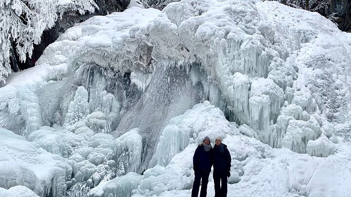 Chugach State Park Winter Waterfall Walk