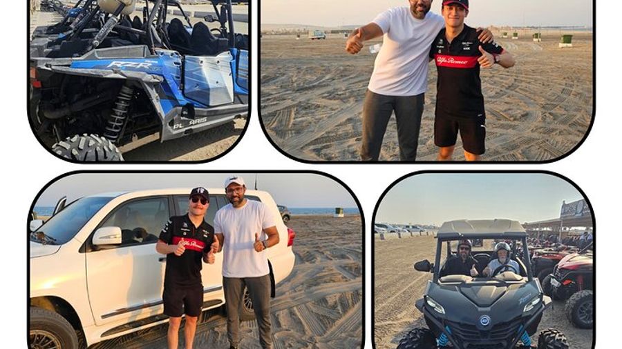 Doha:ATV, Quad or Buggy Dune Bashing, sandboarding & camel ride