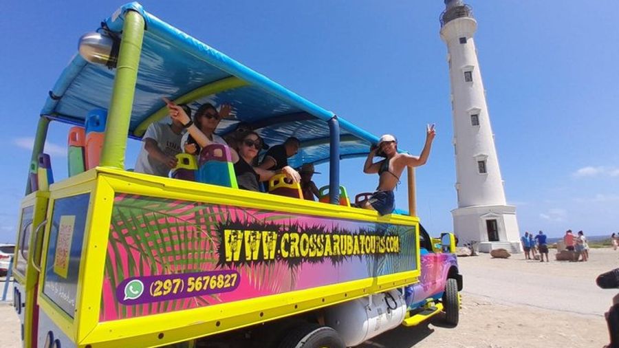 Aruba Half-Day Island Safari Adventure with Baby Beach Trip