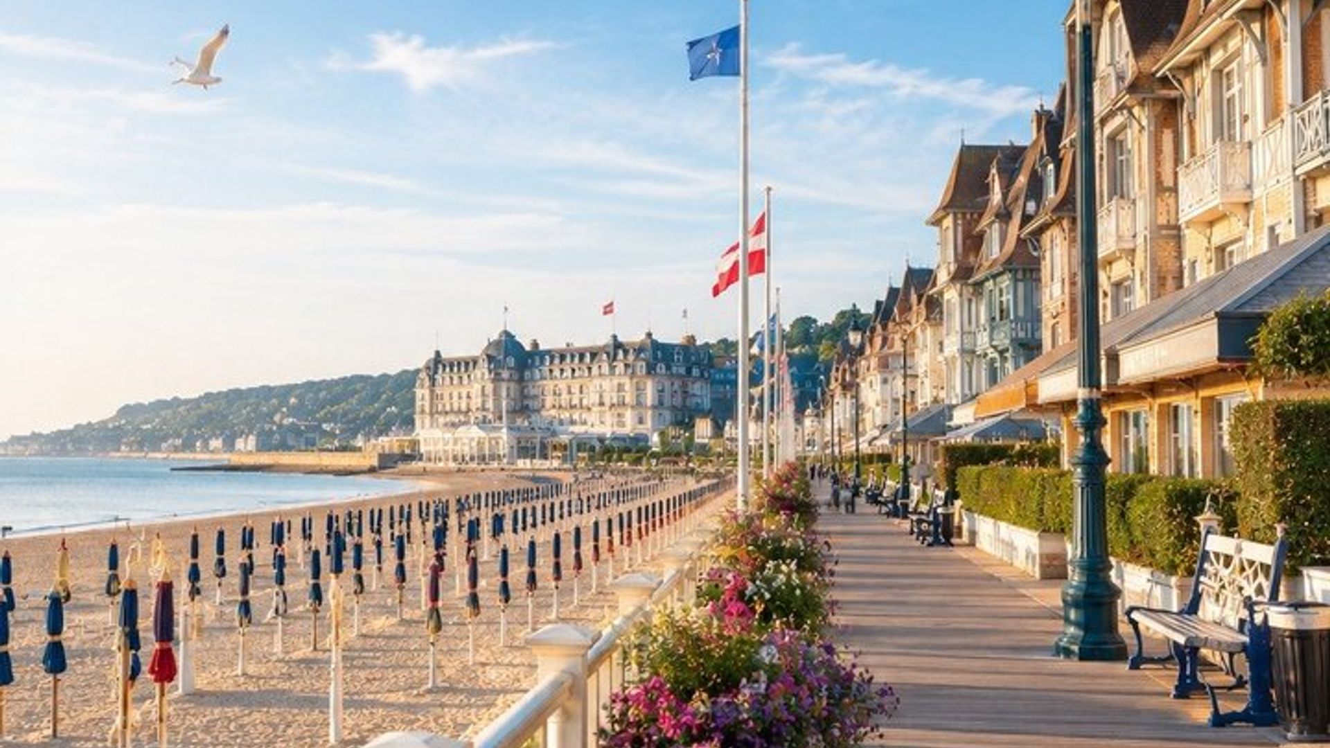 Vistas a la costa en Honfleur y Deauville desde Le Havre