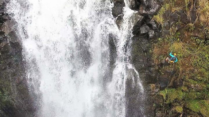 Hilo, Kulaniapia Falls: Guided Group Waterfall Rappelling Tour