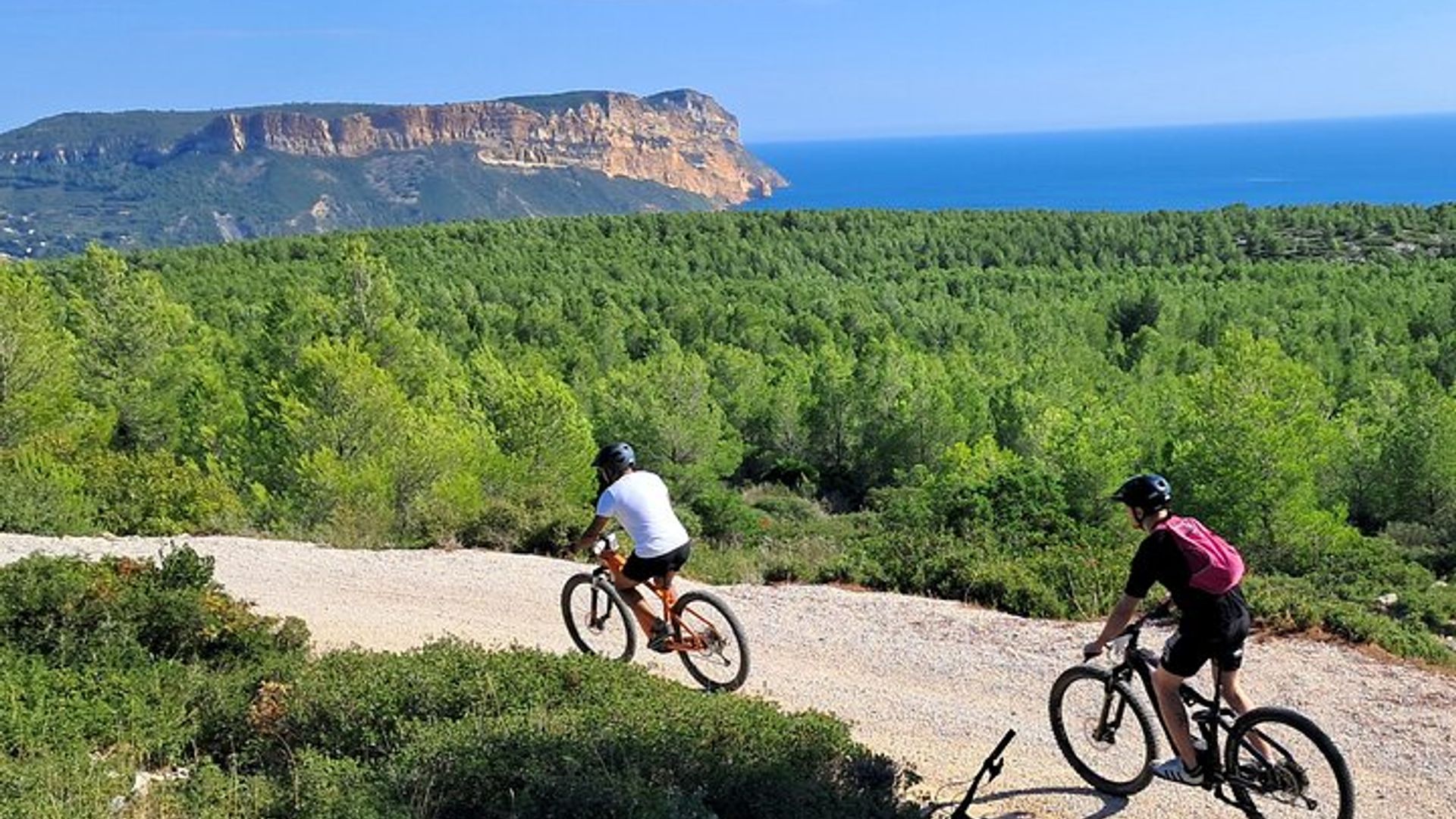 Recorrido en bicicleta de montaña eléctrica por el Parque Nacional de Calanques