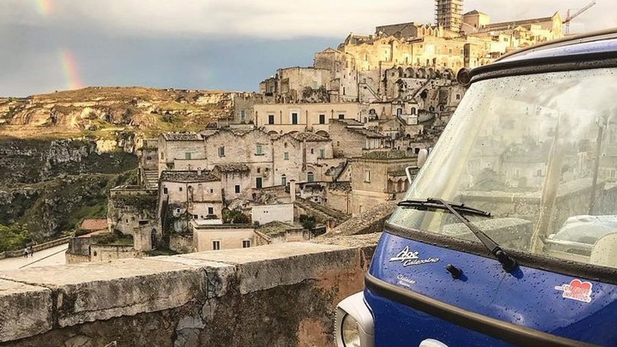 Private Panoramic Tour with Piaggio Ape Calessino in Matera
