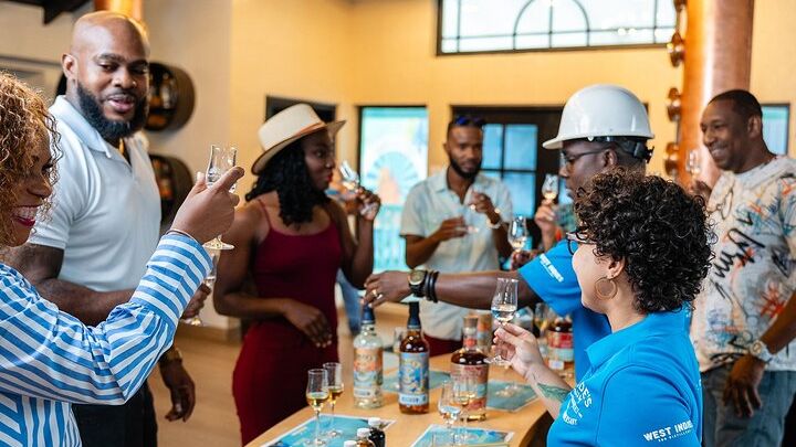 Stade's Rum Distillery Tour with Five Tastings and Beach Views