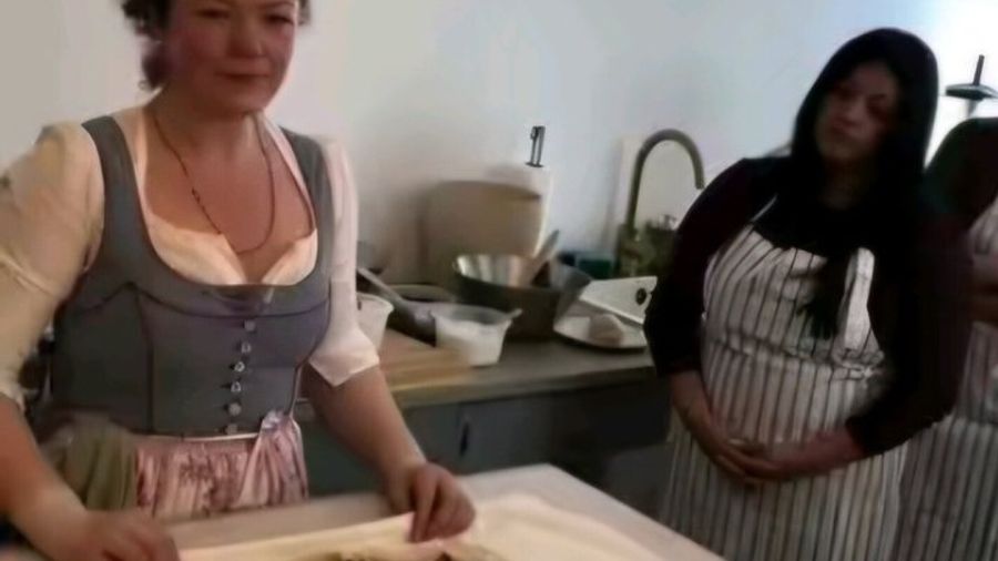 Apple Strudel and Austrian Pastries - with Salzburg Fortress View