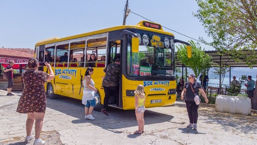 Day Trip Around Side and Turkish Lakes With Boat Trip