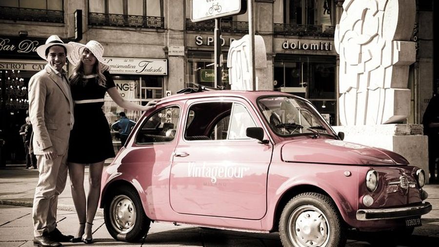 Milan Private Vintage Fiat 500 Tour with Pickup Upgrade