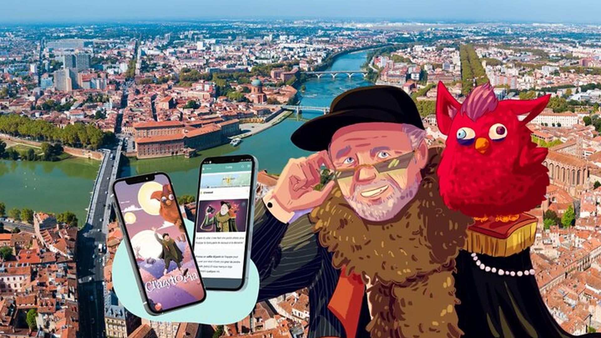 Visite guidée autonome de Toulouse Jeu et visite à pied basée sur des applications