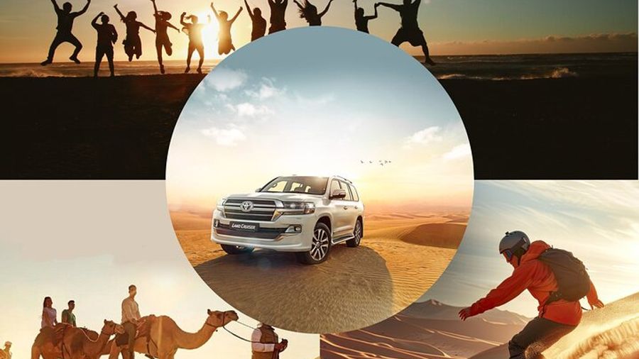 Doha Desert Safari Dune Bashing Camel Ride Sandboarding