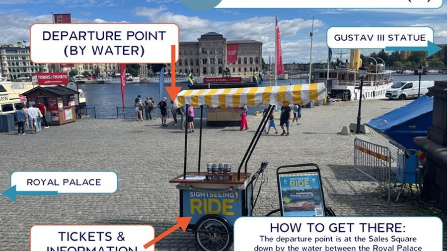 Short Stockholm Sightseeing Ride on Electric Boat