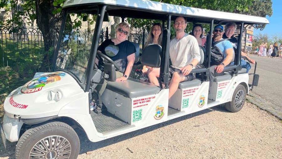 Rome: Private Half-Day Guided Golf-Cart Tour with Hotel Pickup
