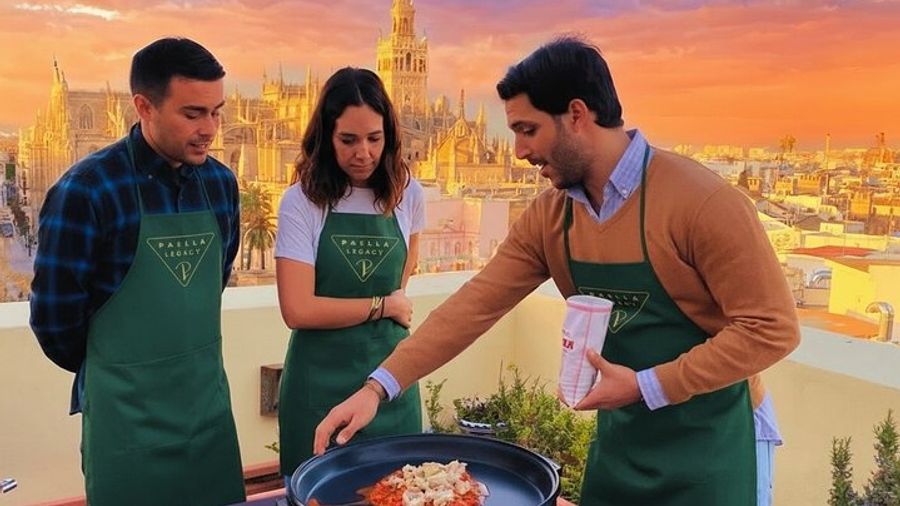 Small-Group Seville Paella Cooking Class with a Local