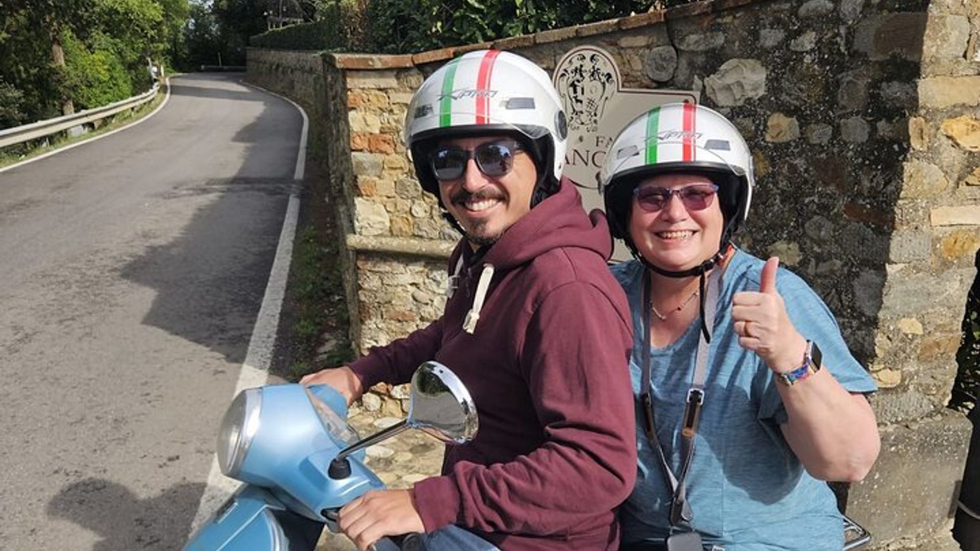Small-Group Florence Vespa Passenger Ride with Wine Window