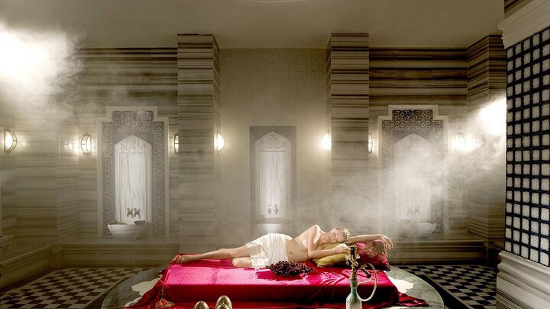 Side Turkish Bath with Full Body Aloe Vera Massage & Transfer