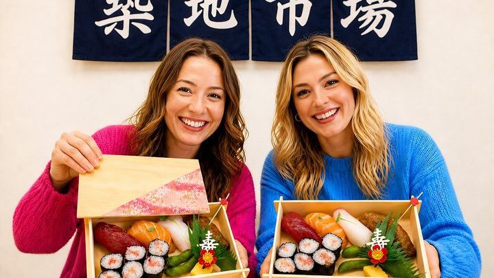 Tokyo Tsukiji Fish Market Sushi Making–Make Your Own Sushi Bento