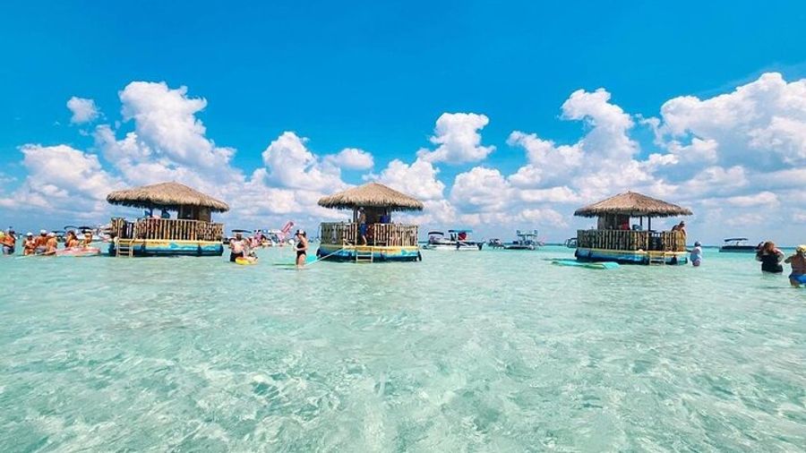 Crab Island Tiki Boat Small-Group Pleasure Cruise