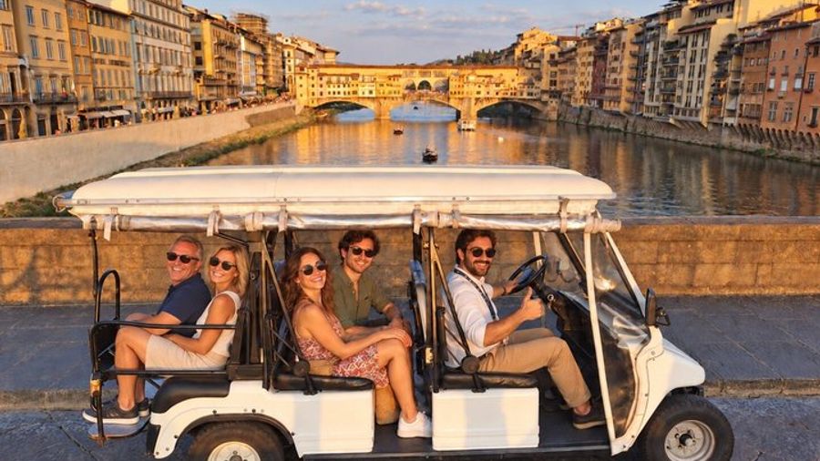 Florence Private Golf Cart Tour of Historic Center With Pickup