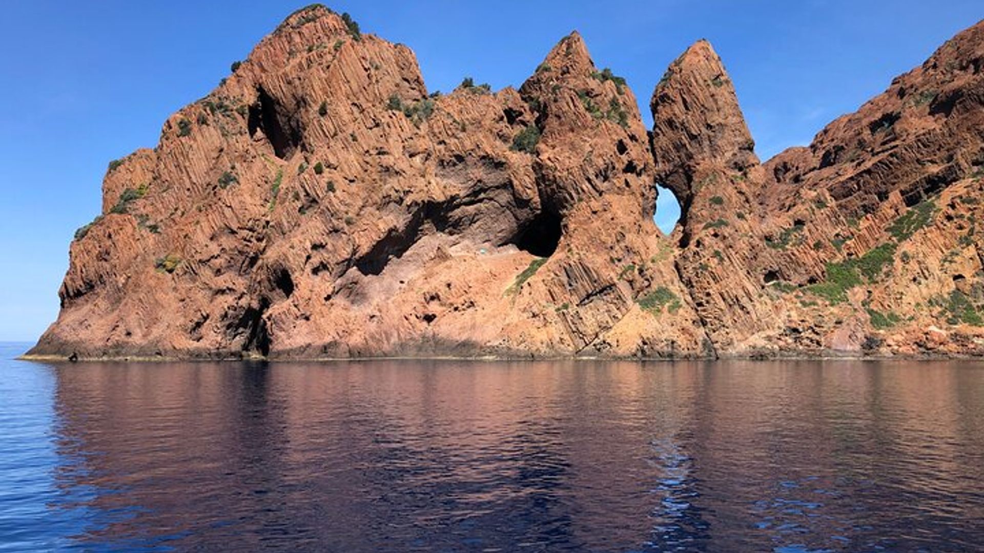 From Sagone/Cargèse: Scandola Calanques Piana Girolata Swimming