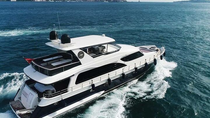 Bosphorus Cruise on an Elegant Yacht with Guide and Snacks