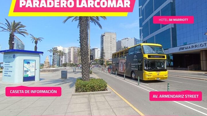 City Tour Panoramic Bus Departure from Larcomar