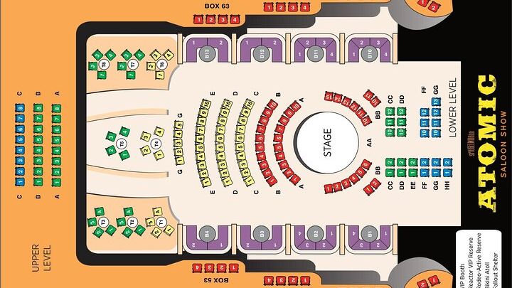 Las Vegas Sexy Atomic Saloon Show Ticket