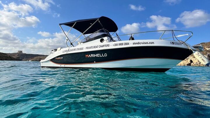 Private speed boat trip to Comino, Blue Lagoon and Caves