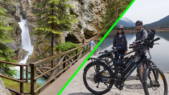 Banff E-Bike and Hike Combination Tour with Johnston Canyon